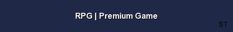 RPG Premium Game Server Banner