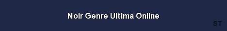 Noir Genre Ultima Online Server Banner