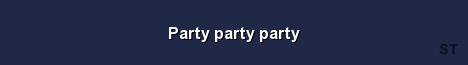 Party party party Server Banner