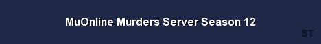 MuOnline Murders Server Season 12 Server Banner