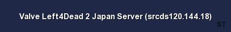 Valve Left4Dead 2 Japan Server srcds120 144 18 Server Banner