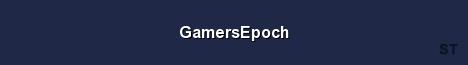 GamersEpoch Server Banner