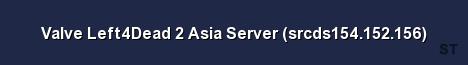 Valve Left4Dead 2 Asia Server srcds154 152 156 