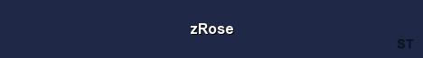 zRose Server Banner