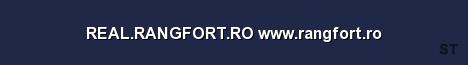 REAL RANGFORT RO www rangfort ro Server Banner