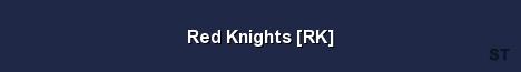 Red Knights RK Server Banner