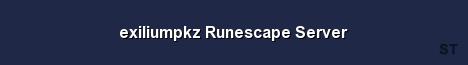 exiliumpkz Runescape Server 