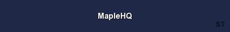 MapleHQ Server Banner