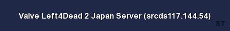 Valve Left4Dead 2 Japan Server srcds117 144 54 Server Banner