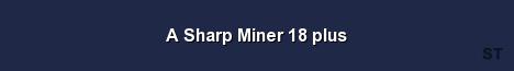 A Sharp Miner 18 plus Server Banner