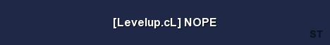 Levelup cL NOPE Server Banner