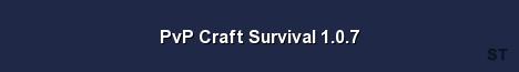 PvP Craft Survival 1 0 7 Server Banner