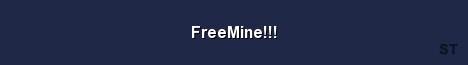 FreeMine Server Banner