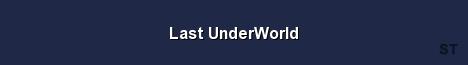 Last UnderWorld Server Banner