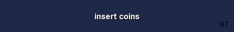 insert coins Server Banner