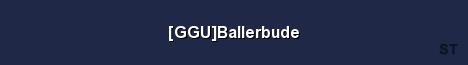 GGU Ballerbude Server Banner