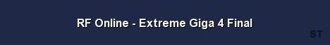 RF Online Extreme Giga 4 Final Server Banner