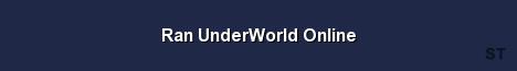 Ran UnderWorld Online Server Banner