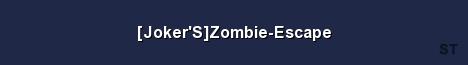 Joker S Zombie Escape Server Banner