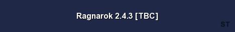 Ragnarok 2 4 3 TBC Server Banner