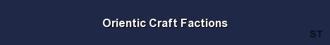 Orientic Craft Factions Server Banner
