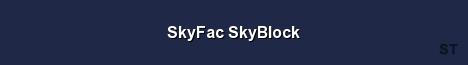 SkyFac SkyBlock Server Banner