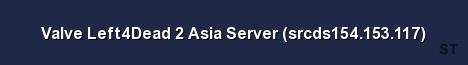 Valve Left4Dead 2 Asia Server srcds154 153 117 