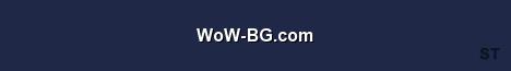 WoW BG com Server Banner