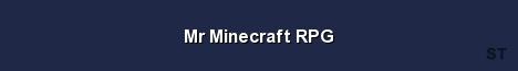 Mr Minecraft RPG Server Banner