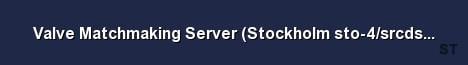 Valve Matchmaking Server Stockholm sto 4 srcds151 27 Server Banner