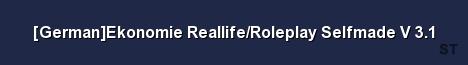 German Ekonomie Reallife Roleplay Selfmade V 3 1 Server Banner