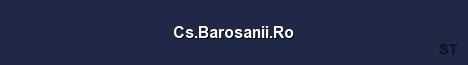 Cs Barosanii Ro Server Banner