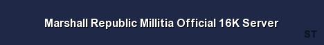 Marshall Republic Millitia Official 16K Server Server Banner