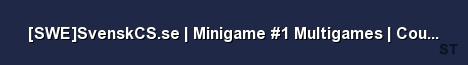 SWE SvenskCS se Minigame 1 Multigames Courses Store Server Banner