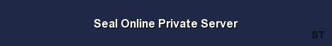 Seal Online Private Server 