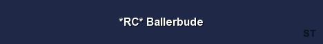 RC Ballerbude Server Banner