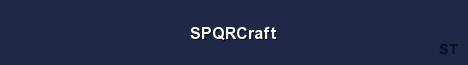 SPQRCraft Server Banner