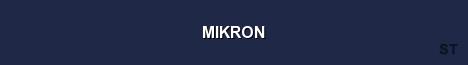 MIKRON Server Banner
