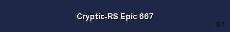 Cryptic RS Epic 667 Server Banner