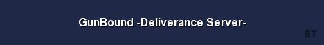 GunBound Deliverance Server Server Banner
