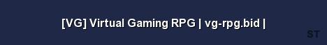 VG Virtual Gaming RPG vg rpg bid 