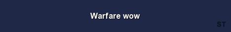 Warfare wow Server Banner