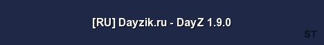 RU Dayzik ru DayZ 1 9 0 Server Banner