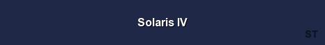 Solaris IV Server Banner
