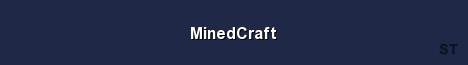 MinedCraft Server Banner