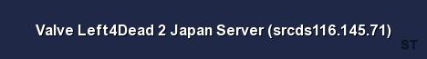 Valve Left4Dead 2 Japan Server srcds116 145 71 Server Banner