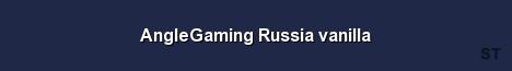 AngleGaming Russia vanilla Server Banner