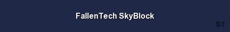 FallenTech SkyBlock Server Banner