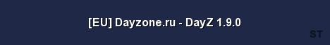 EU Dayzone ru DayZ 1 9 0 Server Banner