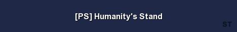 PS Humanity s Stand Server Banner